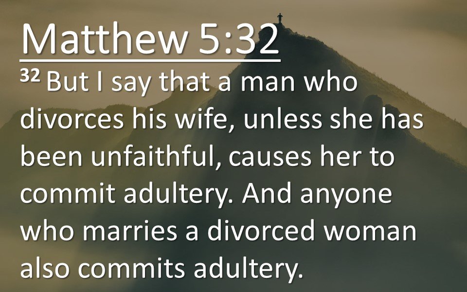 Matthew 5 32